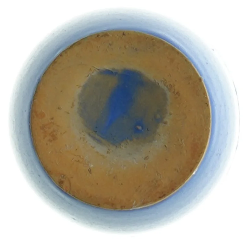 Håndlavet Turkis Blå Keramisk vase (str. 19 x 7 cm)