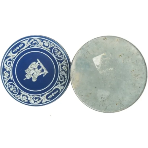 Dekorativ dåse i Wedgwood-stil (str. Diameter 21 cm h 10 cm)