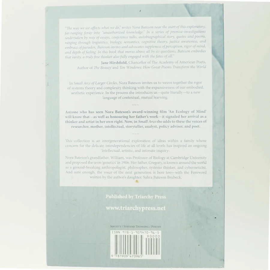 Small arcs of larger circles : framing through other patterns af Nora Bateson (Bog)