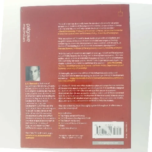 Growth & development : with special reference to developing economics af A. P. Thirlwall (Bog)