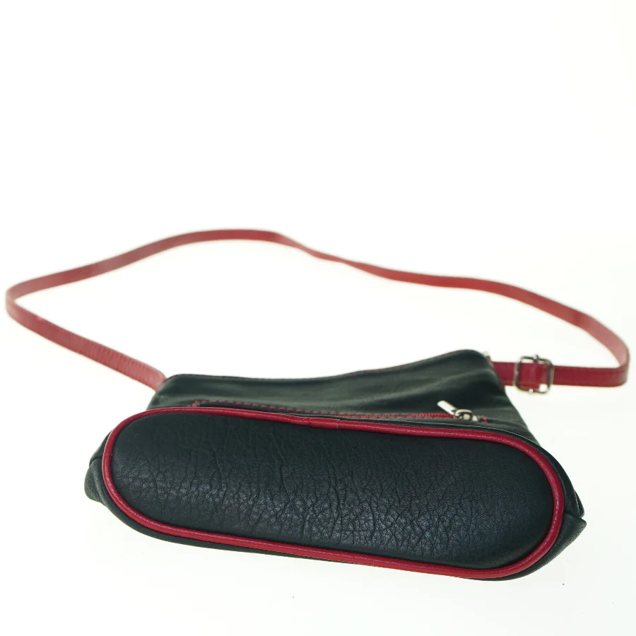Retro Vintage Tofarvet læder Crossbody Taske (str. 22 x 20 cm)