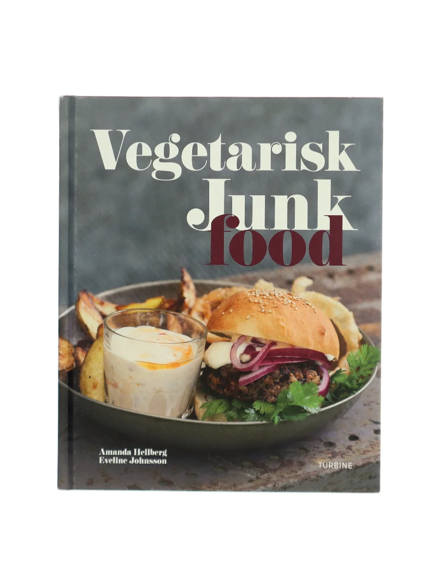 Forsiden af Vegetarisk junkfood af Amanda Hellberg