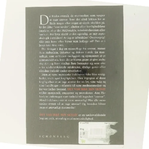 Det var ikke min skyld af Ann Heberlein (Bog)