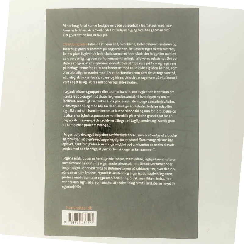 Tid til fordybelse : veje til et livgivende lederskab personligt og i teamet af Rose Alba Broberg (Bog)