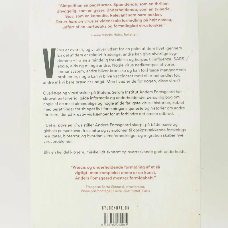 Det er bare en virus : vilde beretninger om virus og kampen mod dem : nyt om corona, diarré og abekopper af Anders Fomsgaard (Bog)