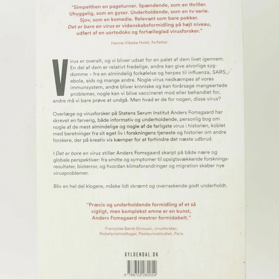 Det er bare en virus : vilde beretninger om virus og kampen mod dem : nyt om corona, diarré og abekopper af Anders Fomsgaard (Bog)