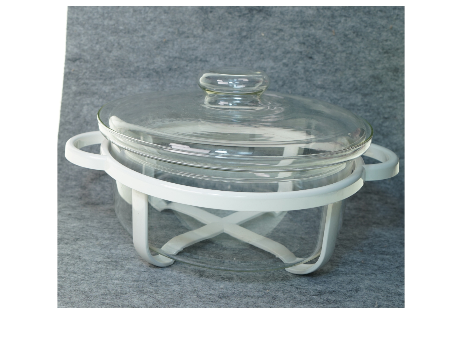 Glasgryde med stativ fra Ok Hent (str. 22 x 11 cm)