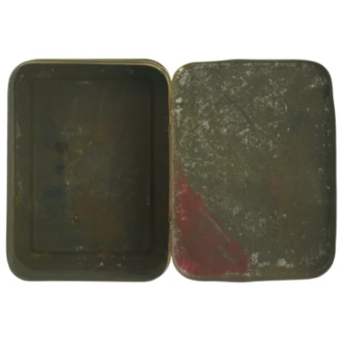 Gele Shag , Louis Dobbelmann, København, gammel tobaks æske. Vintage metaldåse (str. 16 x 12 cm)