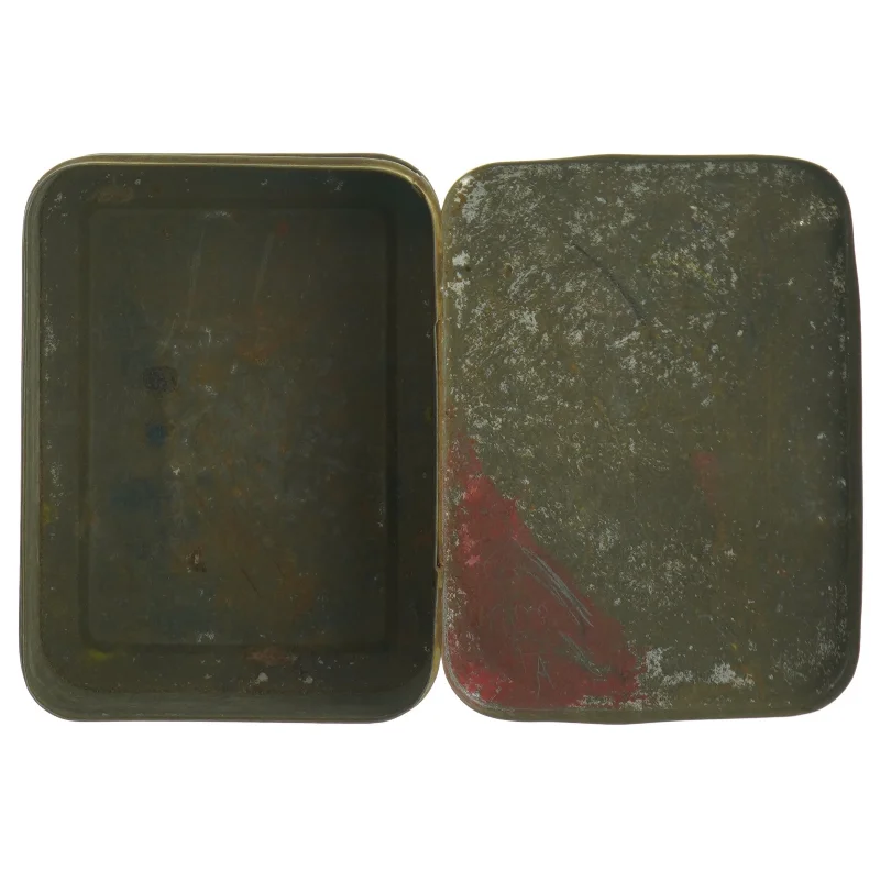 Gele Shag , Louis Dobbelmann, København, gammel tobaks æske. Vintage metaldåse (str. 16 x 12 cm)