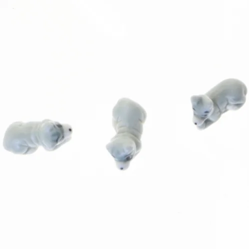 Porcelænsfigurer af dyr (str. 3 x 1 cm)