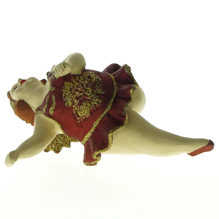 Julepynt Porcelænsfigur af balletdanser (str. 15 x. 14 cm)