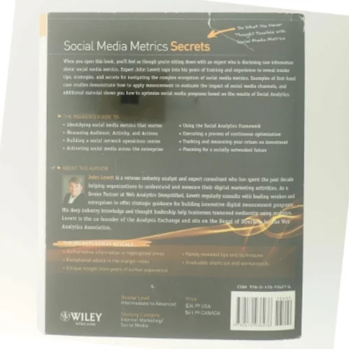 Social media metrics secrets : Do what you never thought possible with social media metrics af John Lovett (Bog)