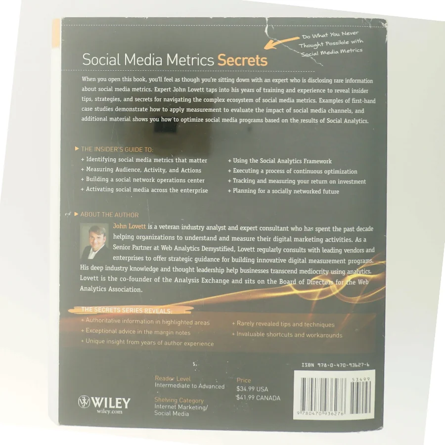 Social media metrics secrets : Do what you never thought possible with social media metrics af John Lovett (Bog)