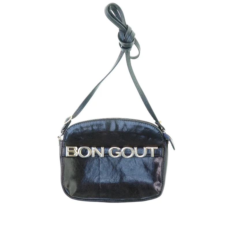 Vintage Retro Læder Skulder taske fra Bon Gout (str. 20 x 15)