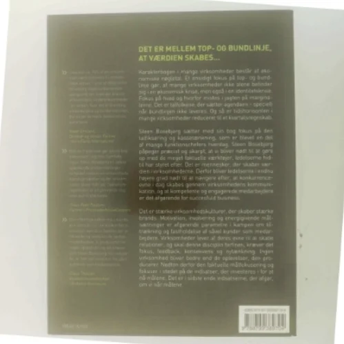 Oplevelsesregnskabet : fra målfikseret til middelfokuseret ledelse af Steen Bosebjerg (Bog)