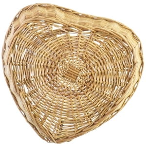 Hjerte Flet kurv (str. 26 x 10 cm)