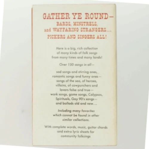 Sangbog med folkemusik fra Berkeley Medallion