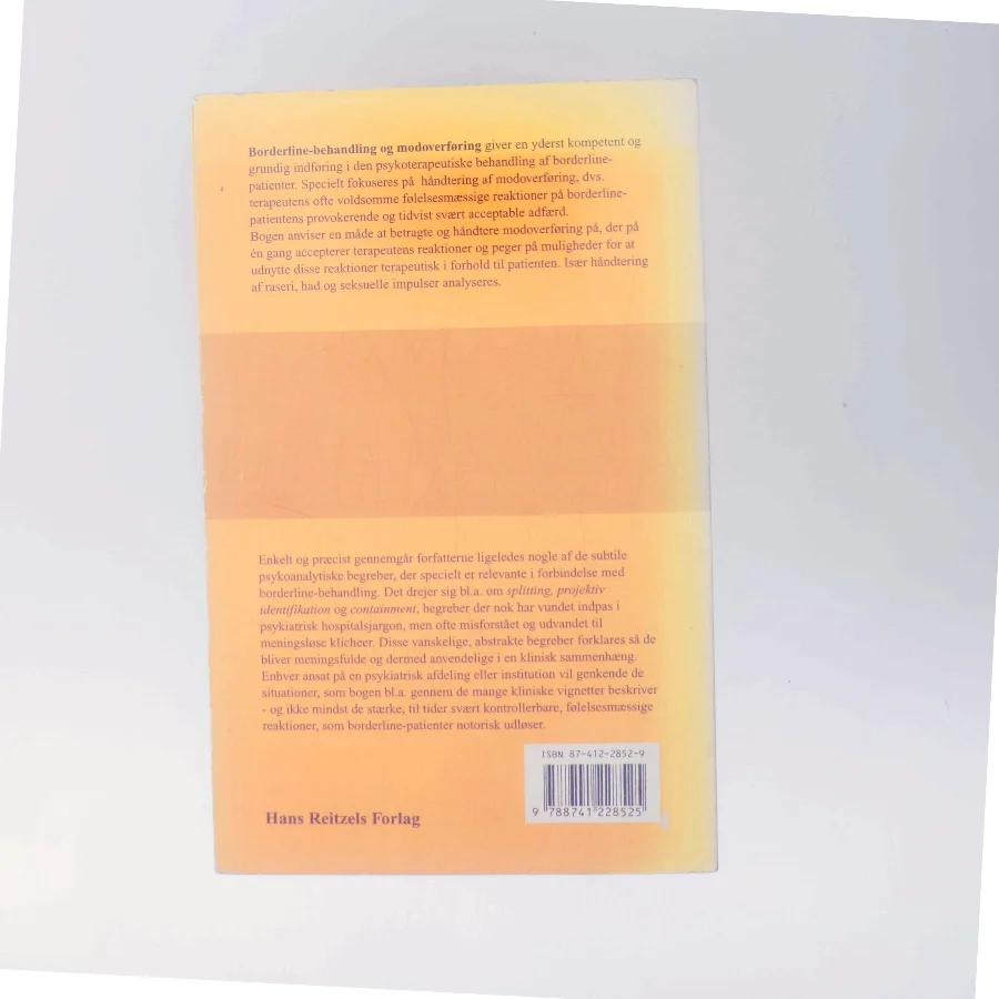 Borderline-behandling og modoverføring (Bog)