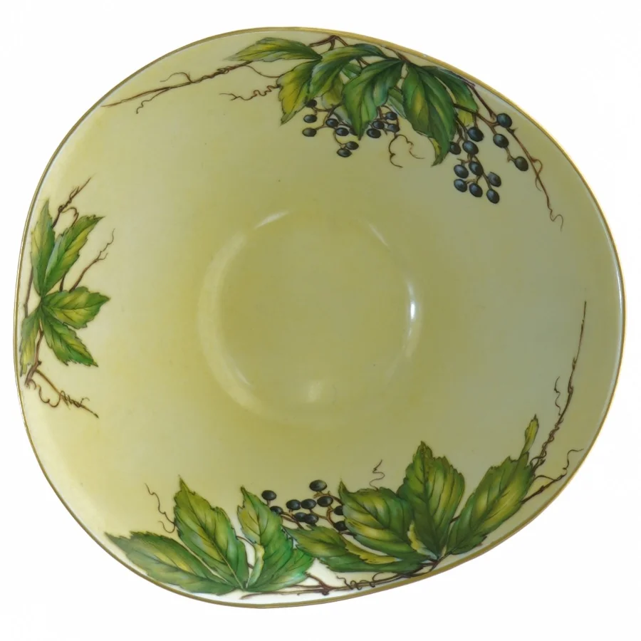 Håndmalet Asymmetrisk Skål fra Zen Scherzer (str. 17 x 7 cm)