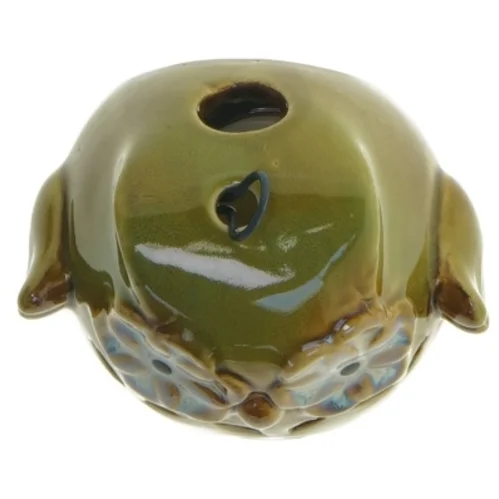 Uglerformet keramisk fyrfadsstage (str. 9 cm)