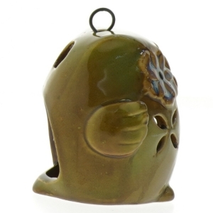 Uglerformet keramisk fyrfadsstage (str. 9 cm)