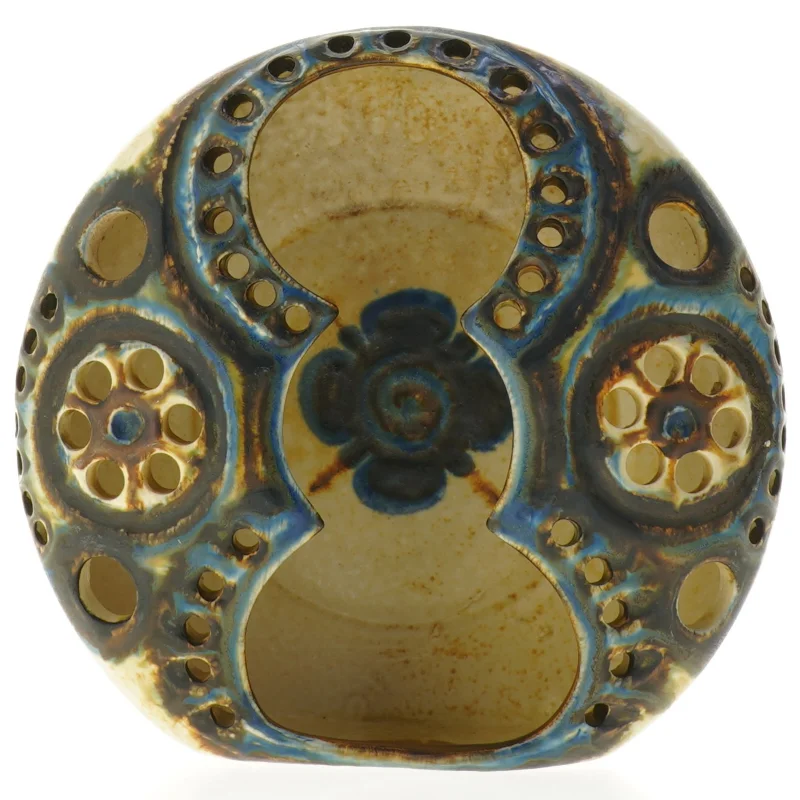 Keramik Lys hus fra Søholm Stentøj (str. 21 x 20 x 7 cm)