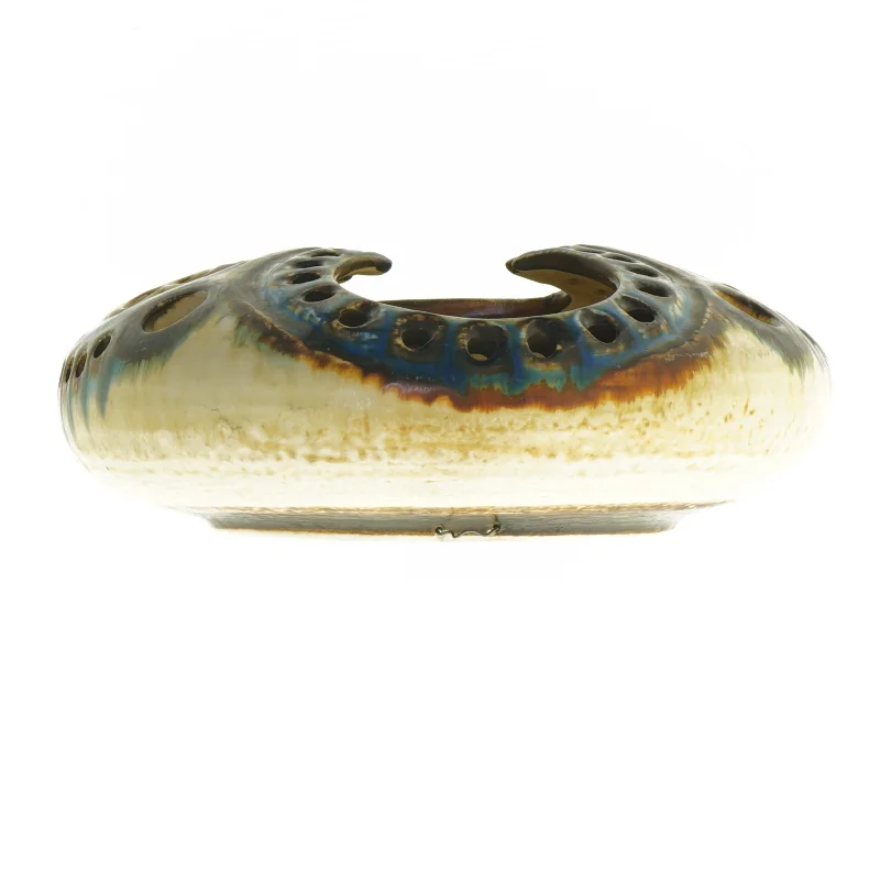 Keramik Lys hus fra Søholm Stentøj (str. 21 x 20 x 7 cm)