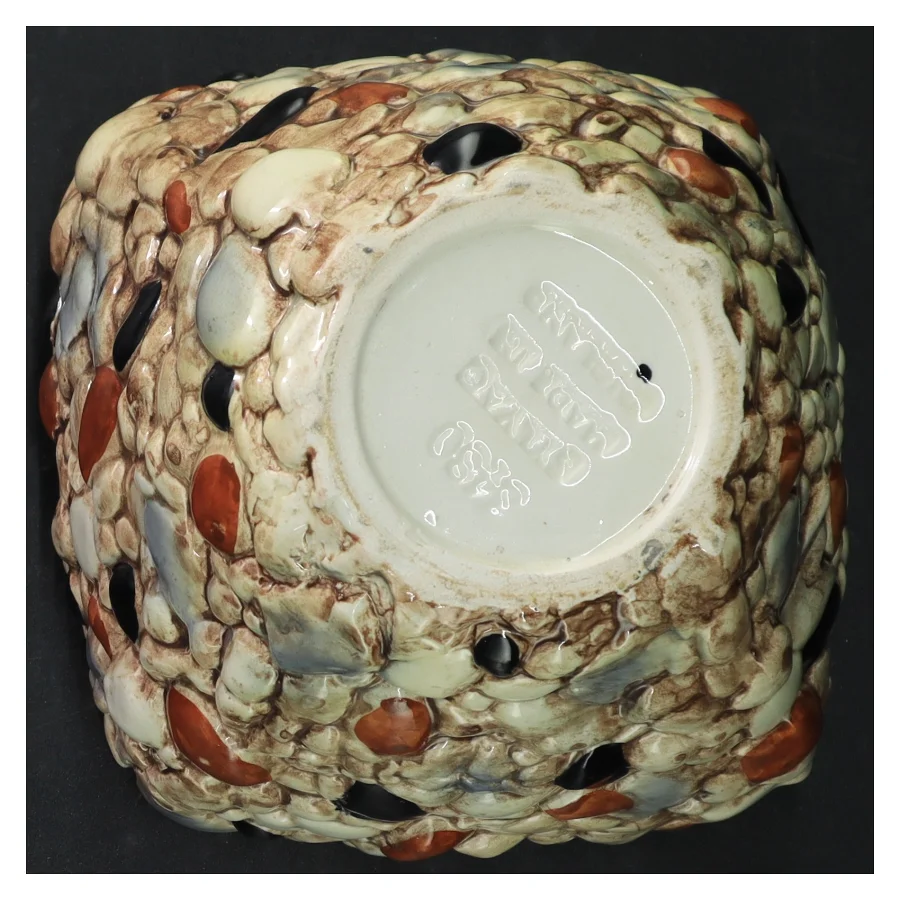 1960'er Sylvac Keramikvase med sten relief