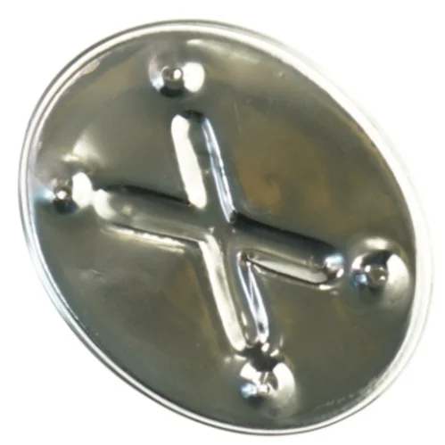 Sølvfarvet Vintage oval blomsterpræget Metal æske (str. 11x9 cm)