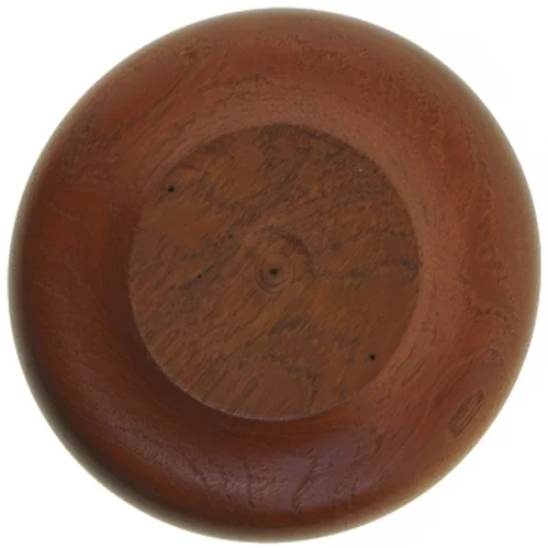 Hånddrejet Teak Træskål (str. Ø 19,5 cm)