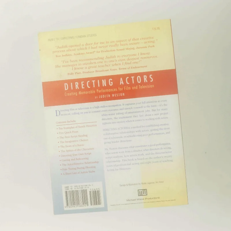 Directing actors : creating memorable performances for film and television af Judith Weston (Bog)