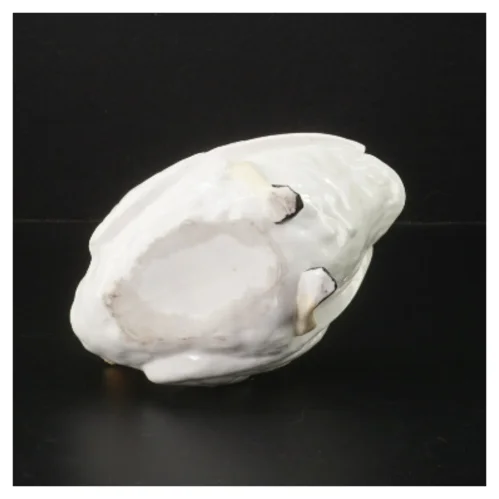 Porcelæn svane figurine (str. H 12 cm, b 16 cm)