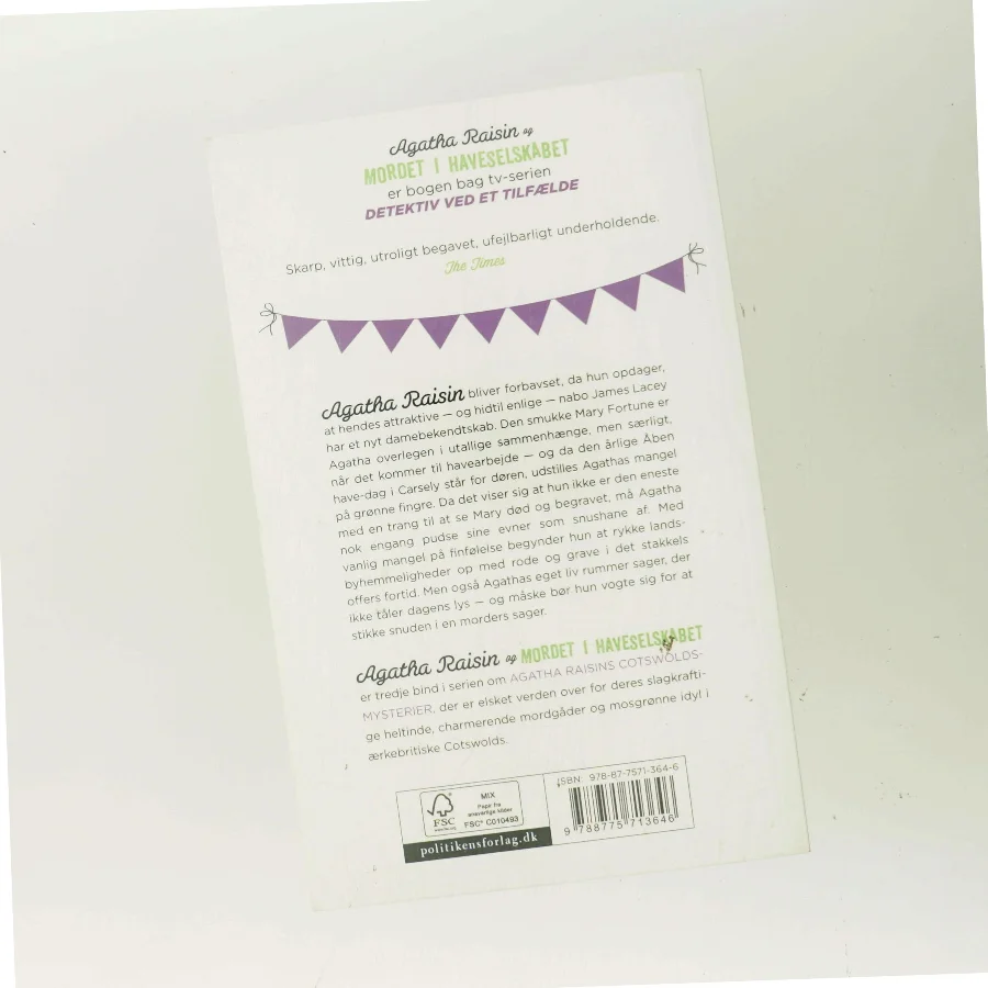 Agatha Raisin og mordet i Haveselskabet : roman af M. C. Beaton (Bog)