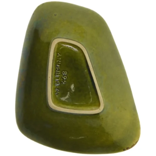 West Germany pyntefad orange grøn Keramikskål (str. 25x20 cm)