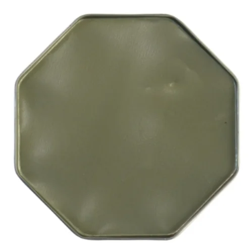 Sekskantet Vintage metalæske med julemotiv (str. 10x11 cm)