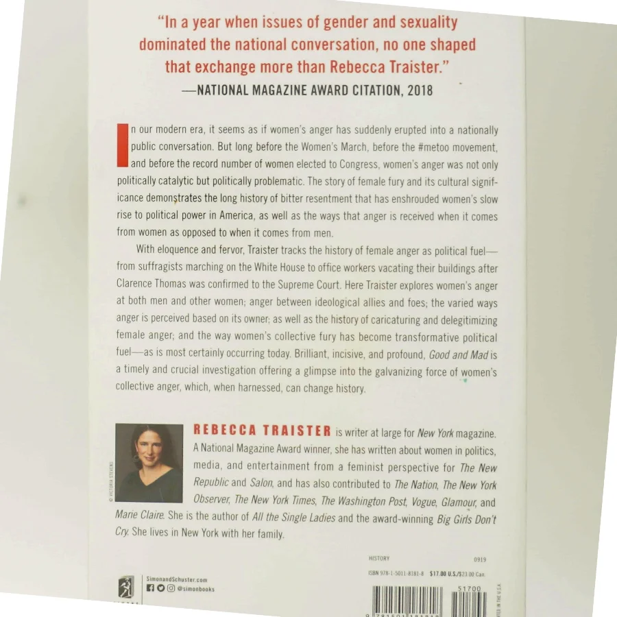 Good and mad : the revolutionary power of women's anger af Rebecca Traister (Bog)