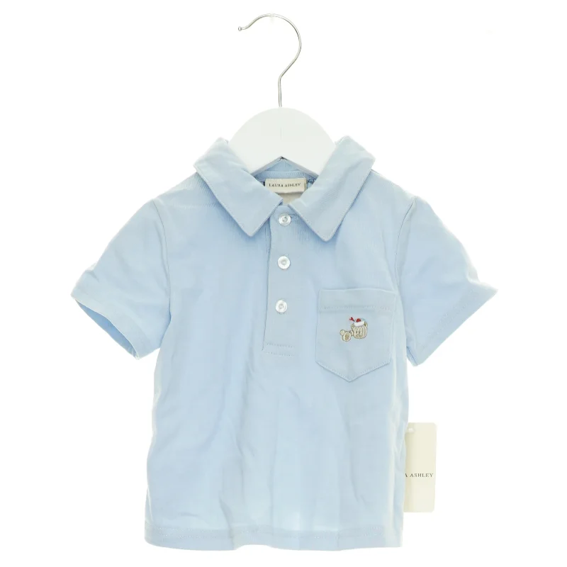 Laura Ashley Stribet Polo Trøje Bluse NY MED PRISMÆRKE  (str. 80 cm)