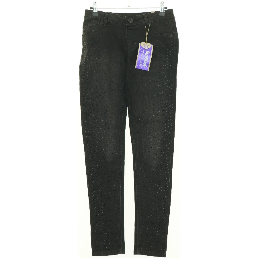NY MED PRISMÆRKE Perlebesatte Jeggings Bukser fra Justice jeans (str. 164 cm)