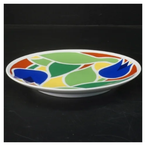 Sjælden Per Arnoldi Platte med motiv af blomster fra Royal Copenhagen 