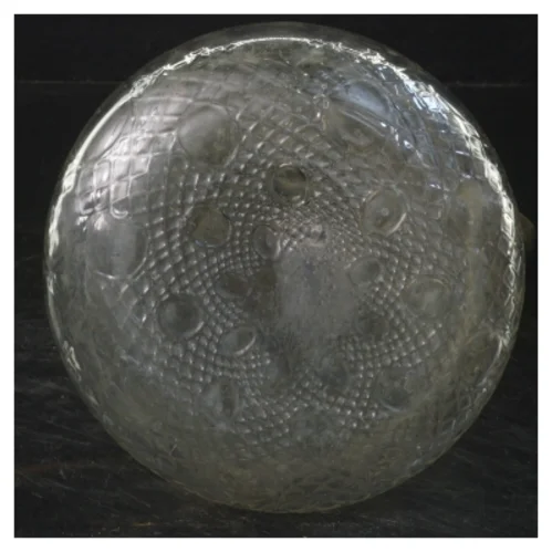 Antik karaffel med sølvmetalhåndtag (str. 28 cm)