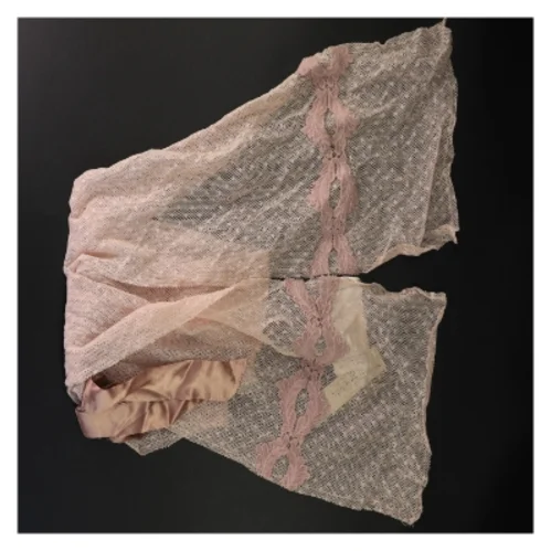 Vintage Romantisk Rosa Tørklæde fra Noa Noa NYT MED PRISMÆRKE (str. 200 x 20 cm)