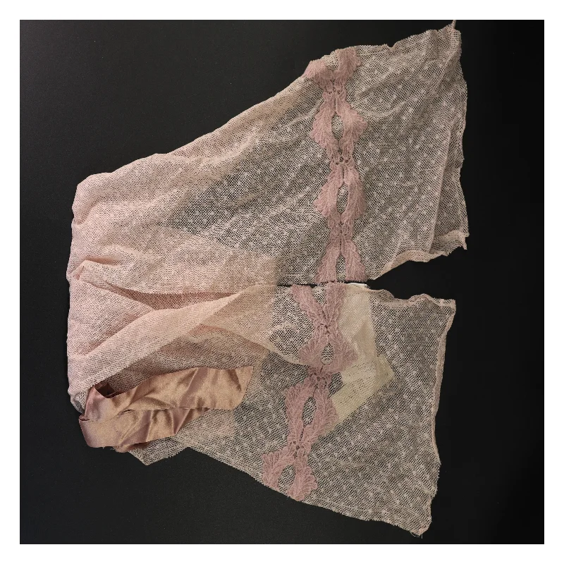 Vintage Romantisk Rosa Tørklæde fra Noa Noa NYT MED PRISMÆRKE (str. 200 x 20 cm)