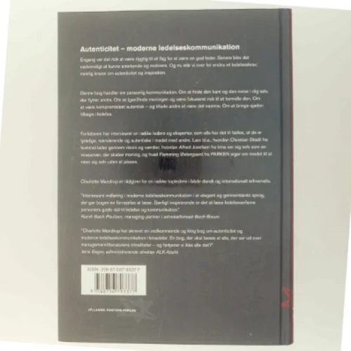 Autenticitet : moderne ledelseskommunikation af Charlotte Mandrup (Bog)
