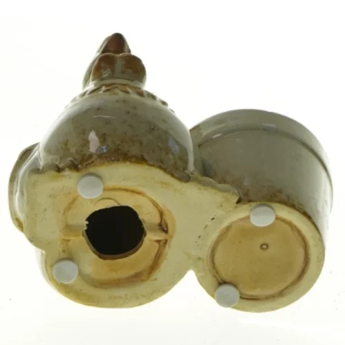 Keramik Høne med Krukke potte (str. 13 x 12 cm)