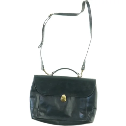 Stor Læder Mappe Taske med håndtag og aftagelig Crossbody Rem fra Adax (str. 40 x 28 cm)