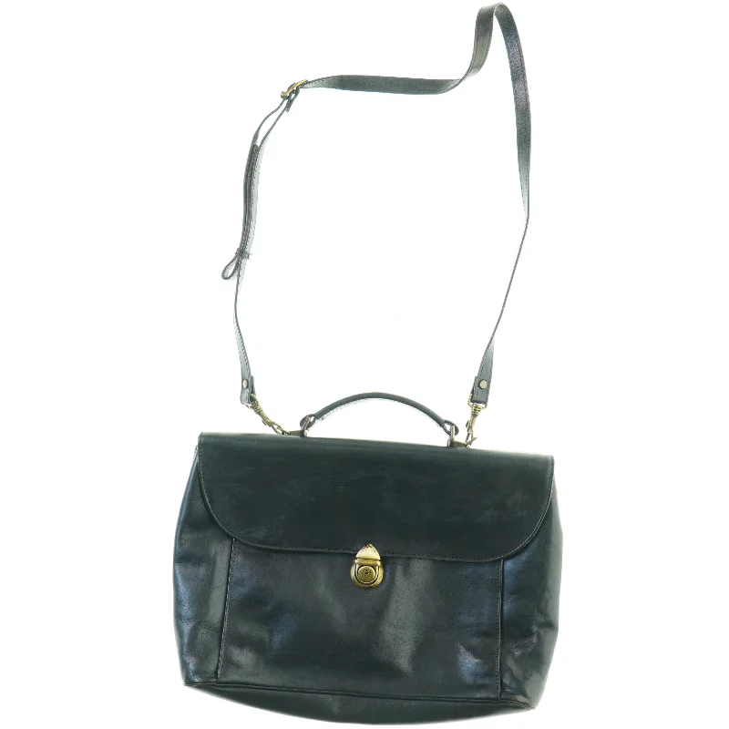 Stor Læder Mappe Taske med håndtag og aftagelig Crossbody Rem fra Adax (str. 40 x 28 cm)