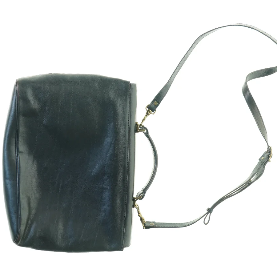 Stor Læder Mappe Taske med håndtag og aftagelig Crossbody Rem fra Adax (str. 40 x 28 cm)