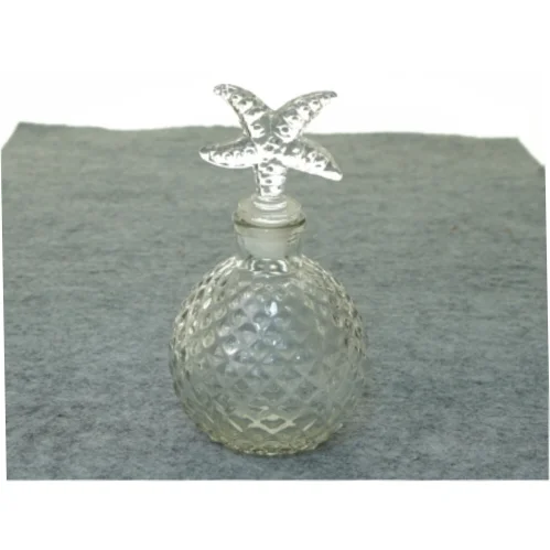 Glas karaffel flaske med søstjerne prop (str. 20 x 6 cm)