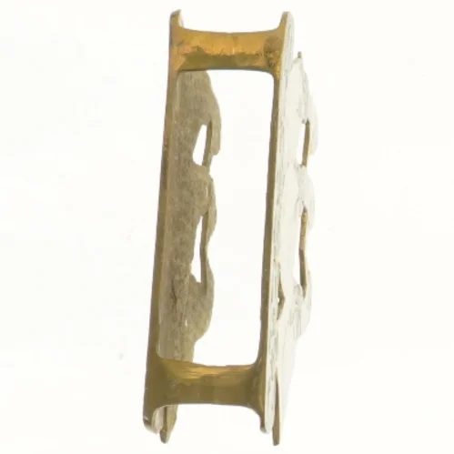 Messing vintage servietholder med ænder (str. 16x9 cm)