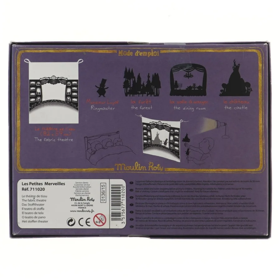 Skyggespil teater fra Moulin Roty (str. 82x59 cm)